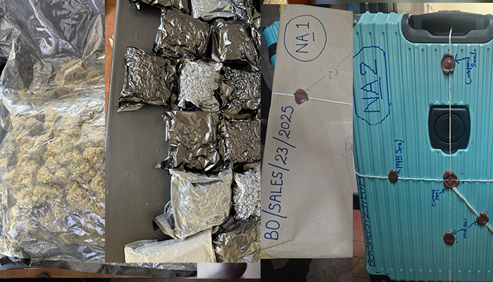 රුපියල් කෝටි එකොළහක ” කුෂ්” මත්ද්‍රව්‍ය තොගයක් අත් අඩංගුවට .