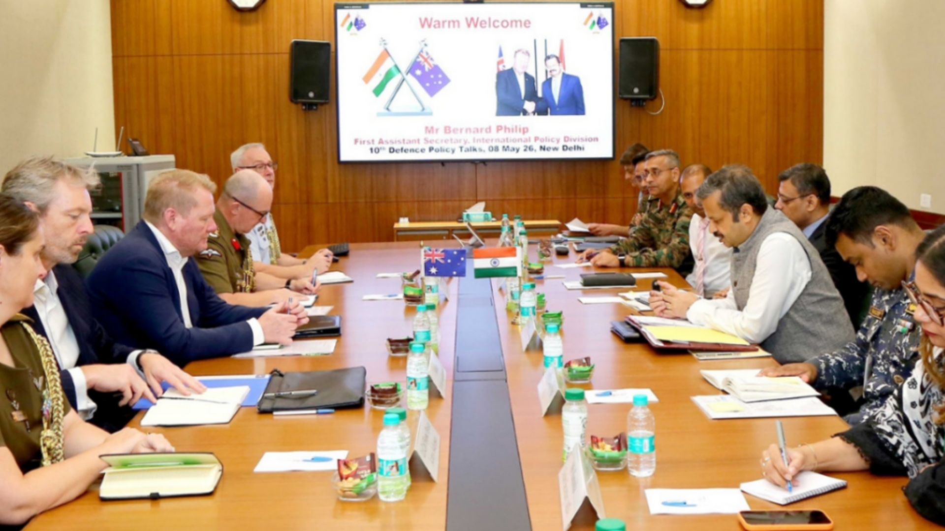 ඉන්දියාව සහ ඔස්ට්‍රේලියාව ආරක්ෂක සබඳතා තර කර ගනී